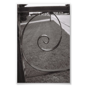 Alfabet Brev Fotografi E1 Black and White 4x6