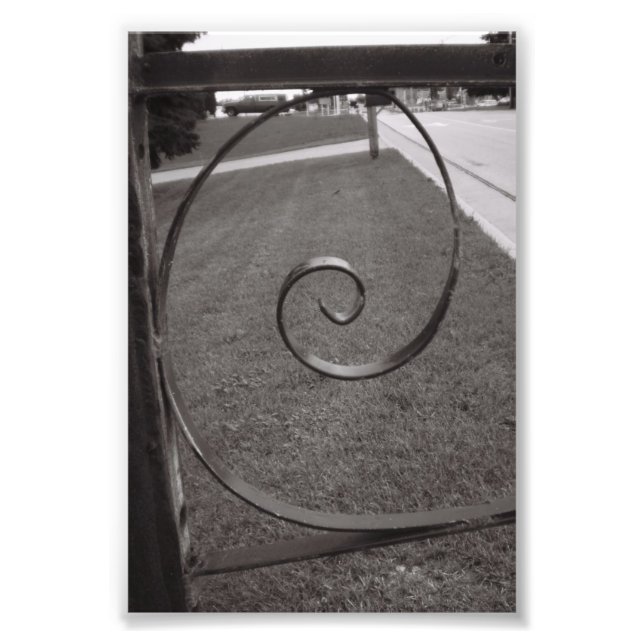 Alfabet Brev Fotografi E1 Black and White 4x6 (Framsidan)