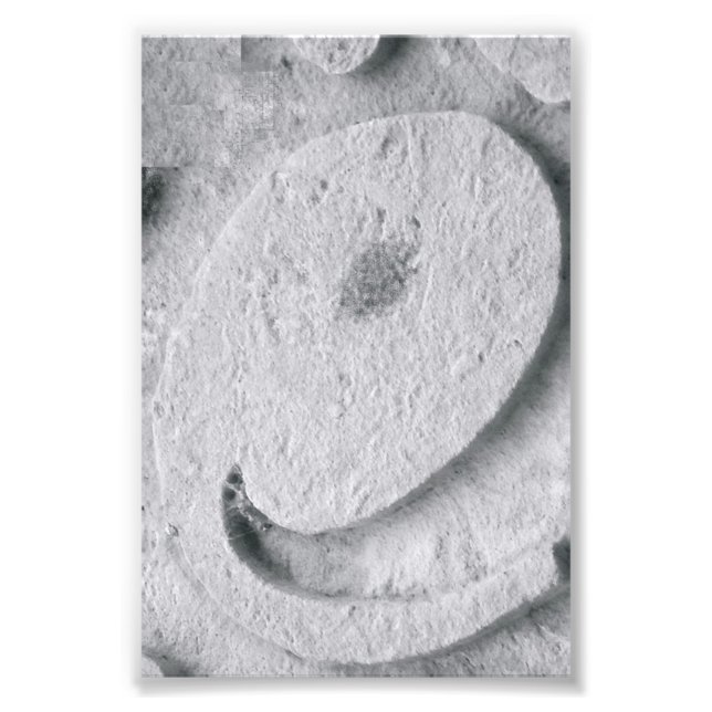 Alfabet Brev Fotografi E4 Black and White 4x6 (Framsidan)