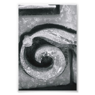 Alfabet Brev Fotografi G1 Black and White 4x6