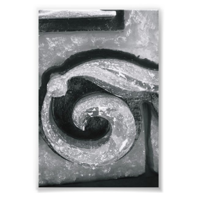 Alfabet Brev Fotografi G1 Black and White 4x6 (Framsidan)