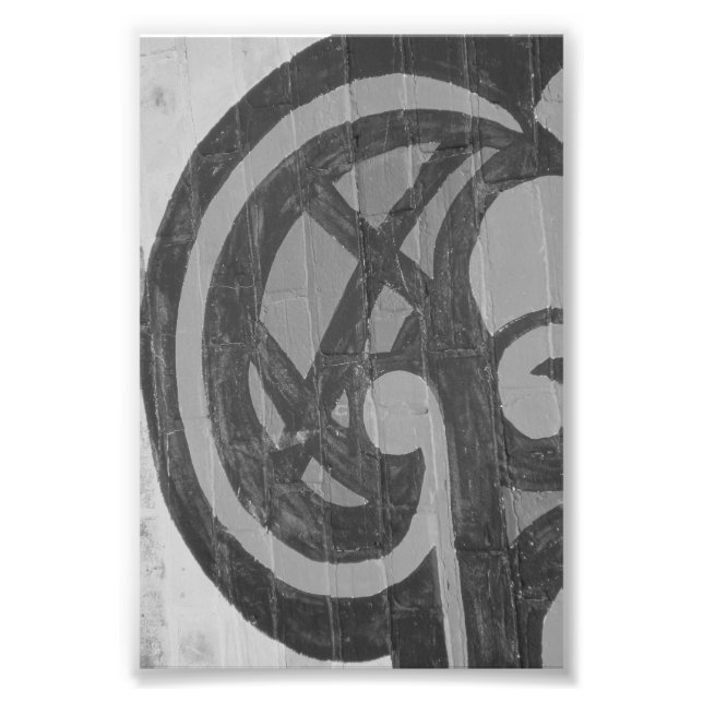 Alfabet Brev Fotografi G4 Black and White 4x6 (Framsidan)