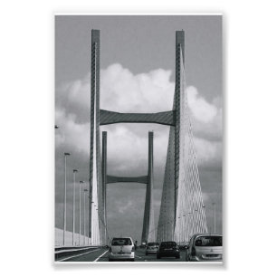 Alfabet Brev Fotografi H2 Black and White 4x6