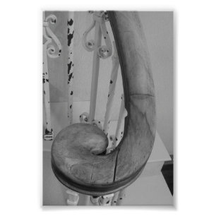 Alfabet Brev Fotografi J5 Black and White 4x6