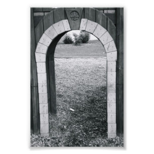 Alfabet Brev Fotografi N2 Black and White 4x6