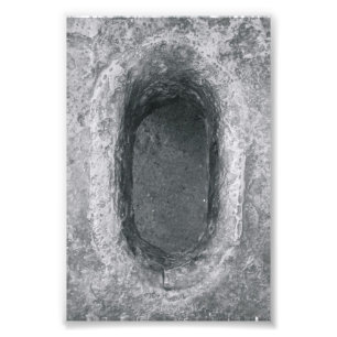 Alfabet Brev Fotografi O6 Black and White 4x6