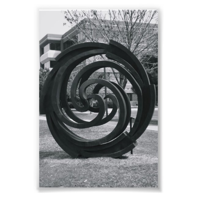 Alfabet Brev Fotografi O7 Black and White 4x6 (Framsidan)