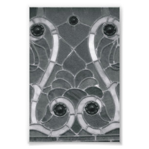 Alfabet Brev Fotografi W1 Black and White 4x6