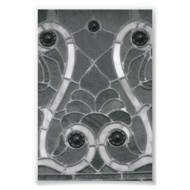 Alfabet Brev Fotografi W1 Black and White 4x6 (Framsidan)