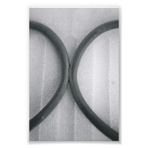 Alfabet Brev Fotografi X4 Black and White 4x6