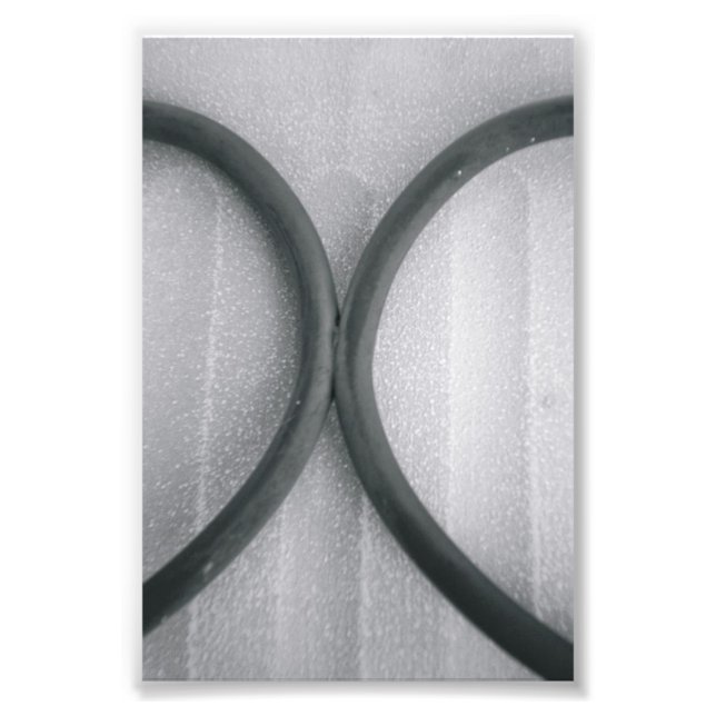 Alfabet Brev Fotografi X4 Black and White 4x6 (Framsidan)