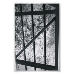 Alfabet Brev Fotografi Z4 Black and White 4x6
