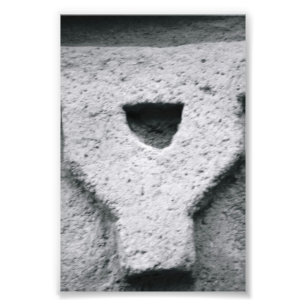 Alfabet Brev Photgraphy Y3 Black and White 4x6 Fototryck