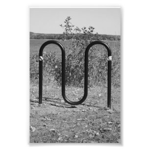 Alfabet Brev Photography M5 Black and White 4x6 Fototryck