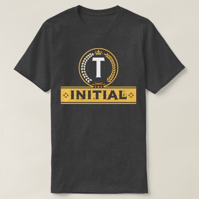 alfabet brev T Shirt (Design framsida)