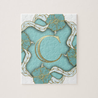 Alfabet c monogram pussel