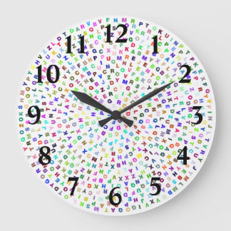 Alfabet Circle Stor Klocka