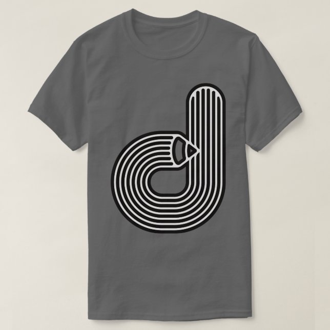 Alfabet d 2 t shirt (Design framsida)