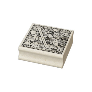 Alfabet Döden Brev V Stämpel