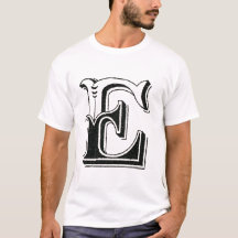 alfabet e, brev e, monogram e, brev e