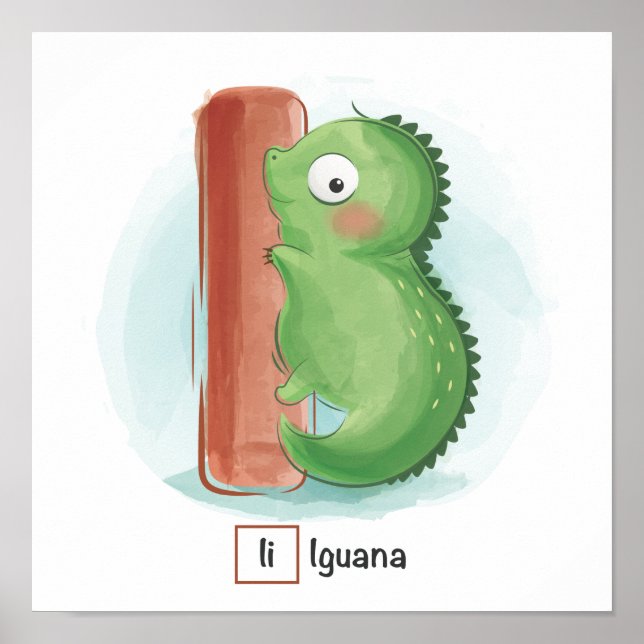 Alfabet för akut djurdjur poster (Framsidan)