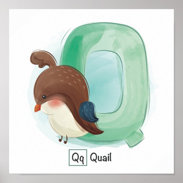 Alfabet för akut djurdjur poster (Framsidan)