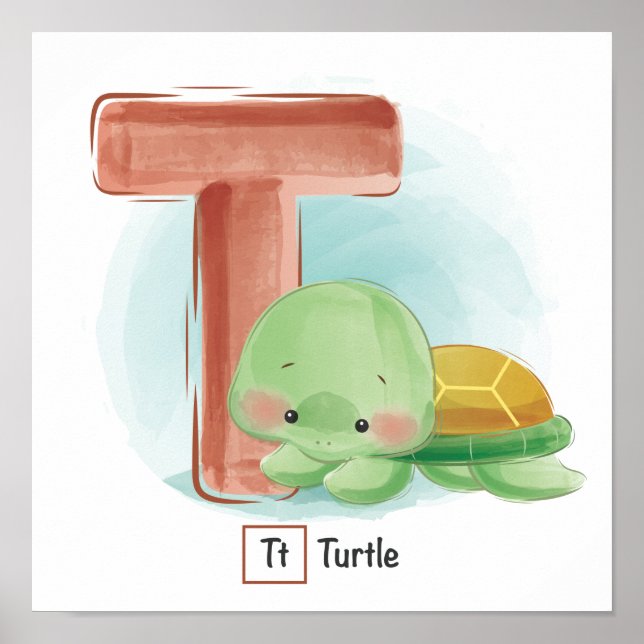 Alfabet för akut djurdjur poster (Framsidan)