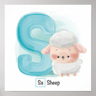 Alfabet för akut djurdjur poster