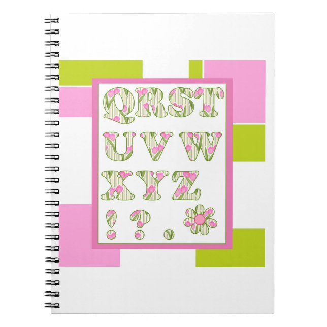 Alfabet för barn, lär dig alfabetet, ABC Anteckningsbok (Framsidan)