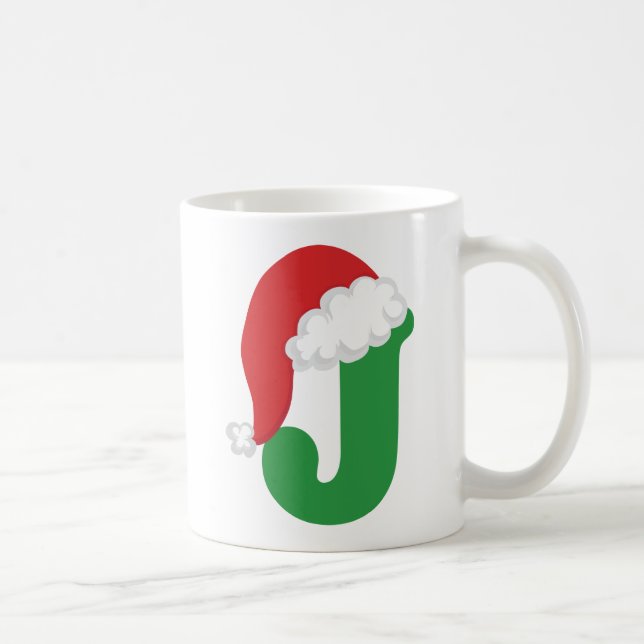 Alfabet för julbrev J Kaffemugg (Höger)