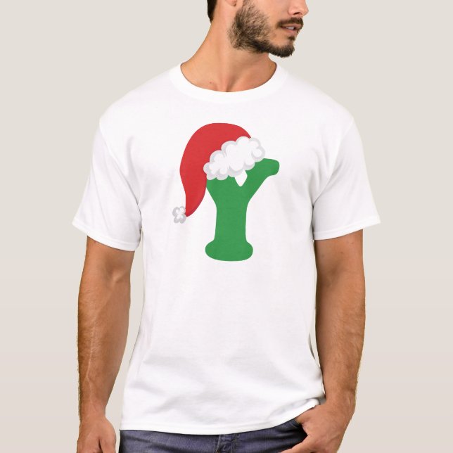 Alfabet för julbrev Y Tee Shirt (Framsida)
