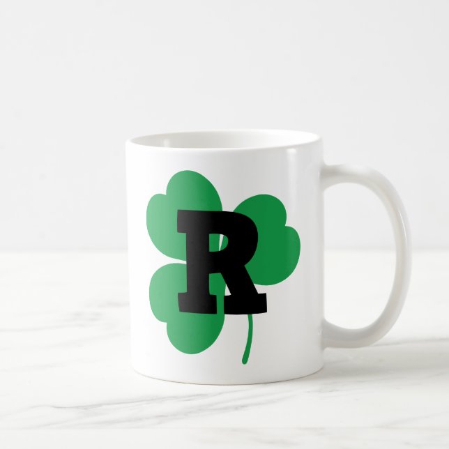 Alfabet för St Patrick brev R Kaffemugg (Höger)