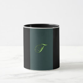 ALFABET INITIAL F MONOGRAM MUGG