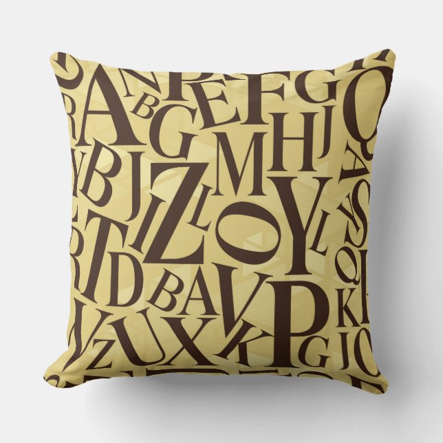 Alfabet Kastkudde Kudde (Framsida)