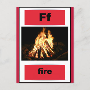 alfabet-kort (med äkta bild) helg vykort