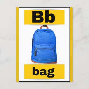 alfabet-kort (med äkta bild) helg vykort