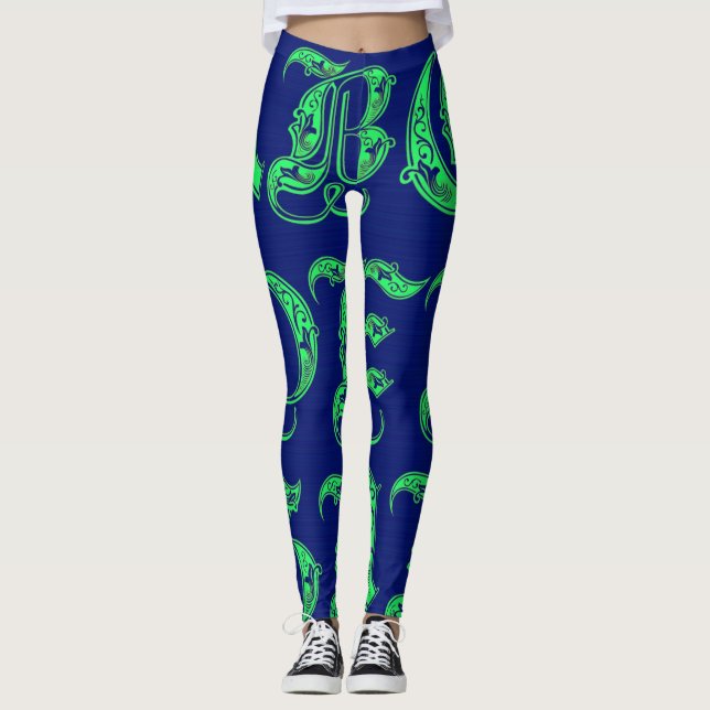 Alfabet Kvinnliga ben Leggings (Framsida)