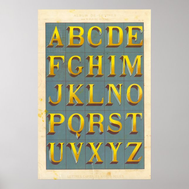 Alfabet (letres capitales) poster (Framsidan)
