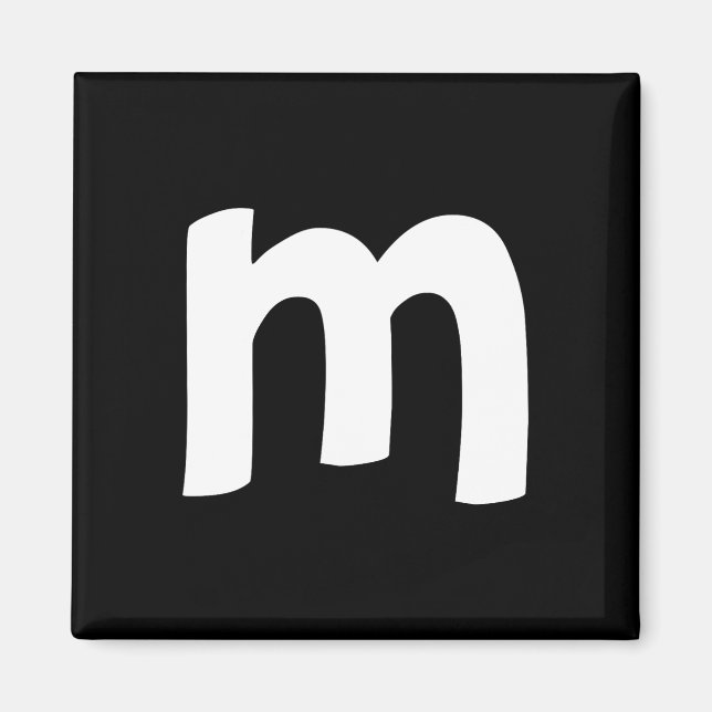 Alfabet med gemener m magnet (Framsidan)