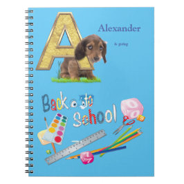 Alfabet med versaler Back to school Anteckningsbok
