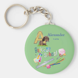 Alfabet med versaler Back to school Nyckelring