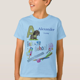 Alfabet med versaler Back to school T Shirt