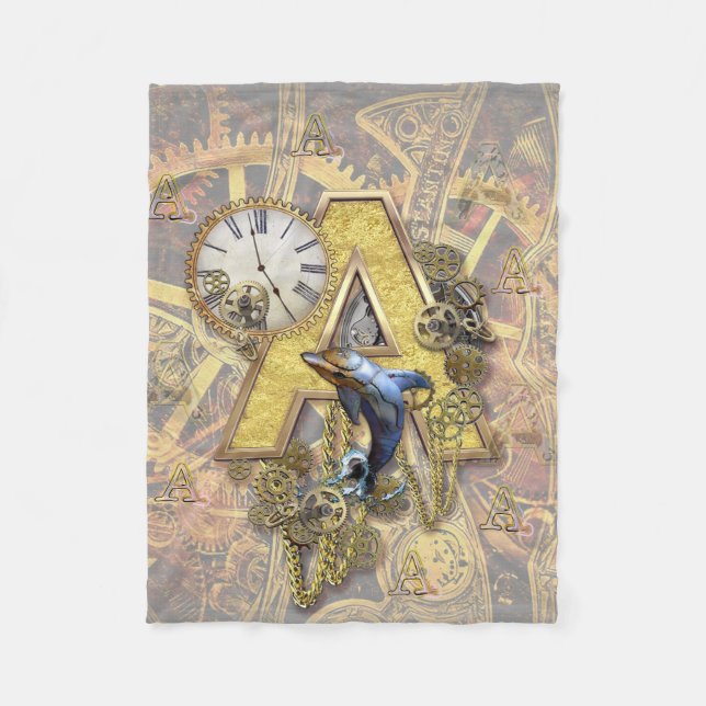 Alfabet, Monogram A Fleecefilt (Framsidan)