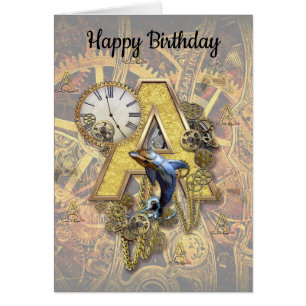 Alfabet, Monogram A Hälsningskort