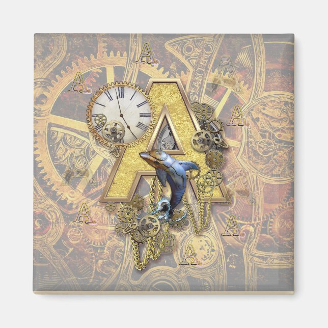 Alfabet, Monogram A Magnet (Framsidan)