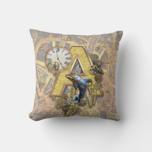 Alfabet-monogram huvudstad-brev A Kudde
