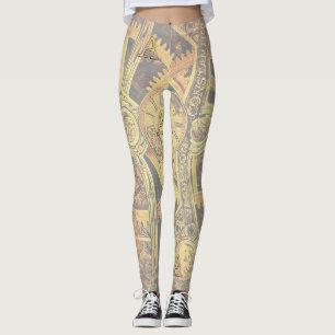 Alfabet-monogram huvudstad-brev A Leggings