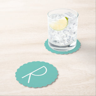 Alfabet Monogram Underlägg Papper