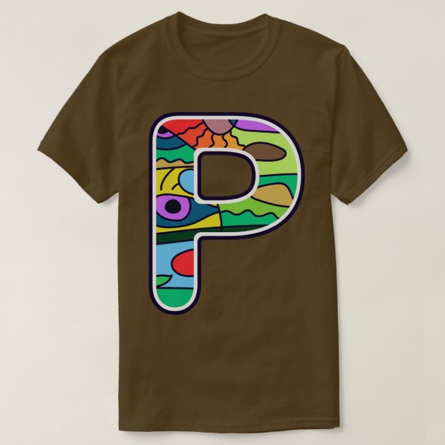 Alfabet P 3 T Shirt (Design framsida)