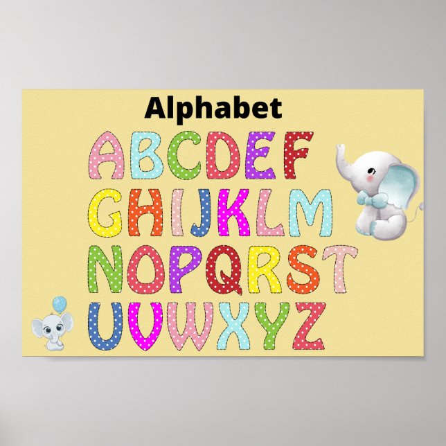 Alfabet poster (Framsidan)